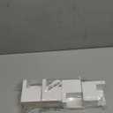 Set of 4 Bed Risers Furniture Square Risers 2 Inches Wooden Heavy Duty Black Bed Lifts for Sofa Couch Chair Table Legs,Helps You Storage Under The Bed (White)