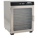 LEM Products BigBite 16-Tray Stainless Steel Dehydrator, Food Dehydrator for Beef Jerky, Meat, Vegetables, and Fruits, Includes Dryer Machine and 16 Trays, Silver
