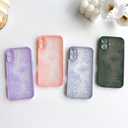 NITITOP Compatible with iPhone 16 Case Cute Aesthetic Floral Flower Vintage Rose Pattern Matte Clear Women Girl Full Camera Lens Slim Hard PC Shockproof Pritective Cover - Purple