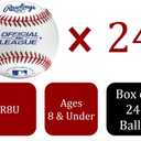 Rawlings | Official League Recreational Use Practice Baseballs | Youth/8U | R8U | Bucket | 24 Count