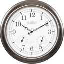 La Crosse Technology WT-3181PL-INT 18 inch Atomic Outdoor Clock with Temperature & Humidity