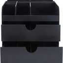 Vencer Coffee Condiment and Accessories Caddy Organizer,Black VCO-002