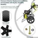 308451053 Pressure Washer Cart Replacement Wheel 308451067Compatible with RyobiHomeliteBlackMax Pressure Washer (12 x 1.75 1/2 Hub) -2 pack