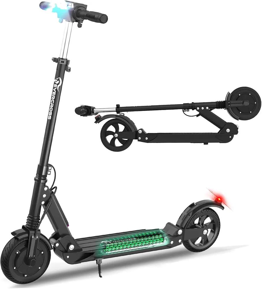 EVERCROSS Electric Scooter, Electric Scooter for Adults with 350W Motor, Up to 20MPH & 22 Miles, Electric Scooter for Teens with Dual Braking Safety System, Folding Electric Scooter with 8'' Tires