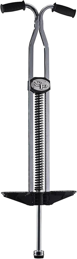 Flybar Super Pogo Stick for Kids & Adults 14+  Strong Spring for Tricks & High Jumping  Steel Frame with Reinforced Foot Pegs  Classic Trick Pogo Stick for Beginners & Pros  Supports 120-210 lbs