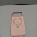 TORRAS Ostand Q3 Silicone for iPhone 17 Pro Max Case, Fit for MagSafe, 360 Spin Stand, Soft Liquid Silicone Cozy Grip, Camera Control, Protective Case for iPhone 17 Pro Max for Women Girl, Bliss Pink