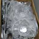 Unittype 20 Pcs Wedding Centerpieces for Tables 13 Inch Tall, Crystal Flower Stand Floral Vases for Tabletop Flower Arrangement Stand Valentines Gift Baptism Christmas Party Decor (Silver)