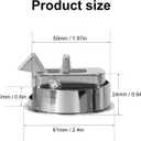 4 PCS 2 Inch Zinc Alloy Flush Pull Hatch Latch Lock Boat Latches, Boat Flush Pull Hatch Latch for Yachts & RVs Durable Deck Hardware