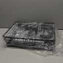 SNTD Dish Drying Rack - Extendable Dish Rack, Large Sink Drying Dish Drainer for Kitchen Counter, Stainless Steel Dish Strainer with Utensil Holder (Black), 