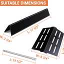 Grill Parts 7620 Flavorizer Bars for Weber Genesis E310 E320 E330 S310 S320 S330 EP310 EP330 with Porcelain-Enameled 62756 Heat Deflector 3pcs 62752 Burner Tubes for Weber Genesis 300 Series