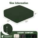 PRIMEPATIO Meditation Floor Pillow for Adults, 8" Extra Thick Floor Cushion