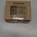 Kwikset 660 Deadbolt Lock, Matte Black Round Exterior Keyed Front Entry Door, Pick Resistant SmartKey Rekey Security, Single Cylinder Dead Bolt