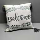Creative Products Welcome 18x18 Spun Poly Pillow, Set of 1