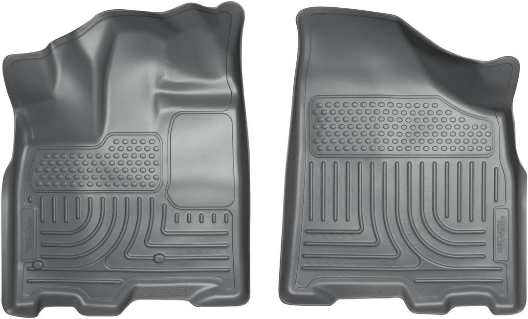 Husky Liners Weatherbeater Floor Mats | Fits 2011-2020 Toyota Sienna (7 & 8 Passenger Models) | Front Row, 2-pc Grey - 18852