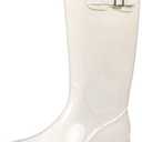 DKSUKO Women's Tall Rain Boots Garden Boots Waterproof Wellington Rubber Boots, Size 9.5