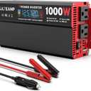 OLTEANP 1000 Watt Power Inverter 12V DC to 110V/120V AC Car Inverter with LCD Screen Display, 2 AC Outlets, 36W TypeC Port, 5V/3A USB Port, Car Power Converter for Truck, Home, Vehicles, Laptop, Trip
