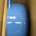Lodge Essential Enamel Cast Iron Dutch Oven with Lid 7.5 Quart - Oven-Safe Enamel Cookware up to 500° F - Heat-Retaining Braising & Roasting Pot - Non-Toxic Cookware - Blue