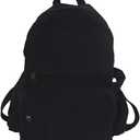 GAXOS Laptop Backpack for Women Travel Canvas Backpack for Women Vintage Black Aesthetic Backpack for School