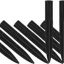 10 Pack Solar Light Stakes Replacement (Fit for Pole Outer Diameter 0.35in), ABS Reinforced Ground Spikes for Outdoor Solar Landscape Pathway Christmas Lights Yard Garden Deco
