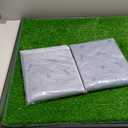 Dog Grass Pad with Tray Extra Large 47.6x29.2'',Portable Dog Litter Box with 2 Pcs Replacement Hemming Artificial Grass & Washable Reusable Pee Pads, Indoor Outdoor Fake Grass Pad for Dogs Potty