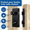 Black U 10539 Door Reinforcement Plate for 1-3/4" Thick Doors and Includes The Black U 10385 Door Strike Plate kit.