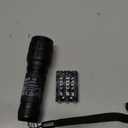 Lighting EVER LED Flashlights High Lumens, Small Flashlight, Waterproof, Adjustable Focus Flash Light for Outdoor, Emergency, AAA Batteries Included, Tactical & Camping Accessories (Black)