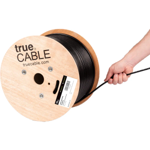 ICC Cat6A CMP Plenum 1000ft UTP 23AWG Solid Pure Copper, True Plenum Certified by UL Bulk Ethernet Cable on Reel, PoE++, 650MHz, USA Made, National Electrical Code Compliant, Blue