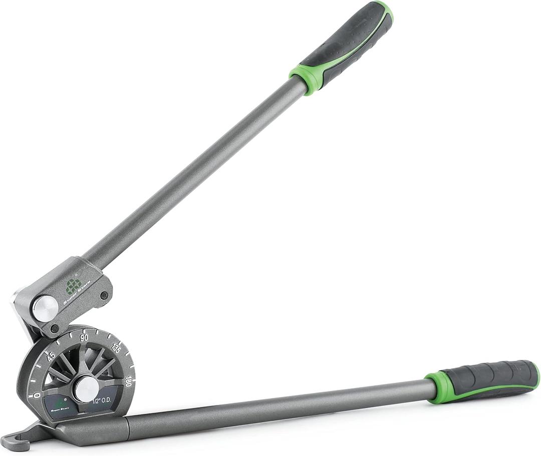 1/2 Tube Bender Tubing Pipe Bender with Roller 0-180HVAC Copper Tool for Copper Aluminum Iron Stainless Pipes Air Condition Refrigeration Repair