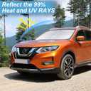 Custom Fit Rogue Sport Windshield Sunshade for 2017-2024 Nissan Rogue Sport Accessories (Not for Rogue) Front Window Car Sun Shades Shield Cover for Windshield Sun Visor Protector Blocks UV Rays