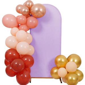 Peomeise 5FT Wedding Arch CoverLavender Arch Backdrop Cover Stretchy Spandex Backdrop Stand Covers for Birthday Party Ceremony Banquet Decor(60" L x 31.2" W)