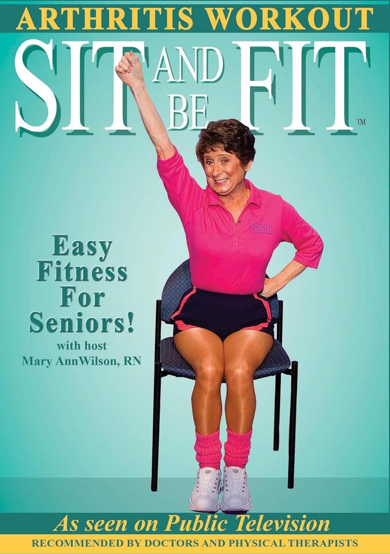 Sit and Be Fit Arthritis Award-Winning Chair Exercise Workout For Seniors-Stretching, Aerobics, Strength Training, and Balance. Improve flexibility, muscle and bone strength, circulation, heart health, and stability