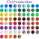 Ceya Mica Powder, 5.3oz/ 150g Chocolate Brown Pearlescent Effect Colorant Pigment Powder for Epoxy Resin,Tumblers, Slime Bath Bomb, Soap Dye, Slime, Candle, Resin Crafting, Paint, Jewelry, Nail Polish