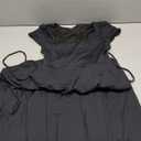 Women's 2025 Square Neck Empire Wasit Flared A Line Maxi Long Dress Size M