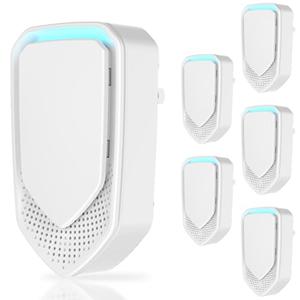Air Ionizers for Home Negative Ion Air Purifier Plug In, Quiet Air Ionizers for Dust Mites, Odor, Smoke Dust, Pets, Portable Air Cleaner for Bedroom, Office, Kitchen (6)
