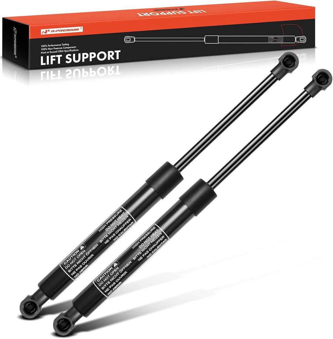 A-Premium Front Hood Lift Supports Struts Shocks Compatible with BMW Models - 525i 525xi 528xi 530i 530xi 528i 535i(xDrive) 535xi 545i 550i M5, 2004-2010 with Aluminum Hood Only(2PC Set)