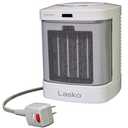 Lasko CD08200 Small Portable Ceramic Space Heater for Bathroom and Indoor Home Use, White, 6.25 x 6.25 x 7.65 inches