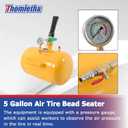 5 Gallon Heavy Duty Air Tire Bead Seater Blaster Seating Tool 116-145 psi