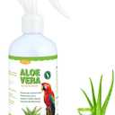 Aloe Vera Bird Spray, Moisturizes Feathers Soothes Dry Itchy Skin, Supports Molting Healthy Plumage, Prevent Feather Plucking Gentle Care, Safe Effective for Parrots Finches All Birds, Odor-Free