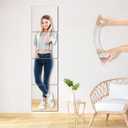 Unbreakable Small Wall Mirror Tiles, 4Pcs 8x8 Inch Wall Mirrors Decorative Adhesive Plastic Mirror for Classroom,Peel and Stick On Mirrors for Walls, Toddler Kids Shatterproof for Walls Decor