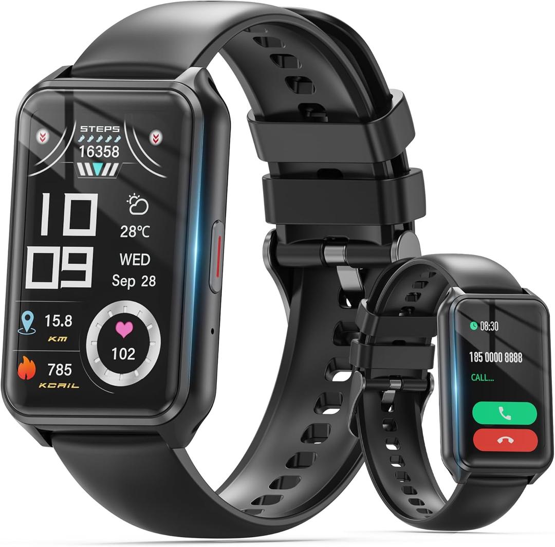 Health Fitness Tracker Watch for Women Men, IP68 Waterproof Activity Tracker with Calorie and Sleep Monitor, 110+ Sports Modes Pedometer Smart WatchStep Counter Compatible with iPhone Android (Black)