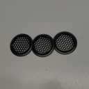 Antrader Black Louver Vents Stainless Steel Round Mesh Hole Air Vents 53mm/2inch Mounting Diameter 3 Pack