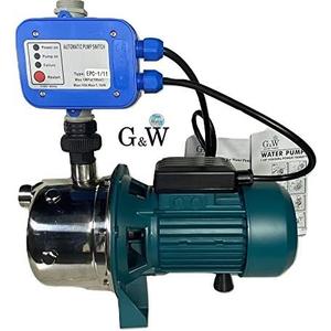 Shallow Well Jet and Booster Pump with Smart Controller Home Pressure 1 HP 110 V G&W Tankless No Need for Pressure Tank Max.Flow:13GPM Max.Height:137ft. Shallow Well Jet and Booster Pump with Smart Controller Home Pressure 1 HP 110 V G&W Tankless No Need for Pressure Tank Max.Flow:13GPM Max.Height:137ft.