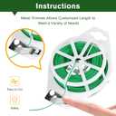 656FT Garden Twist Tie Wire with Cutter, Rustproof for Plants & Home Use