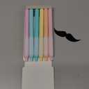 Mr. Pen- Retractable Gel Pens, 6 Pack, Black Ink Gel Pens, Pastel Barrels, Fast Dry