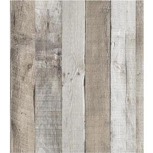 LXCREAT Faux Wood Contact Paper Shiplap Peel and Stick Wallpaper 23.6"X118", Natural Grey Wooden Self Adhesive Removable Vintage Wallpaper for Shelf Kitchen Home Walls Decoration (Gray)