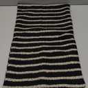 Jonhier Black Striped Lumbar Boho Throw Pillow Cover, Modern Boucle Textured Rectangle Pillowcase for Sofa Couch Bed, Neutral Farmhouse Accent Decorative Cushion Cover for Living Room, 12 x 20 inch