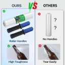 Stretch Wrap Film-2 Pack 15 inch Wide 1000ft Heavy Duty Shrink Wrap,60 Gauge 500% Stretch Industrial Strength for Pallet Wrap, Furniture Wrapping Moving & Protection,2 Roll with Handles