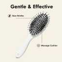 Boar Bristle Hair Brush - Viral World-Famous 5x Sold Out Paddle Brush - Smoother, Stronger, Shinier Hair with Nylon Bristles and Microsphere Massaging Tips, Curly Hair Brush (White)