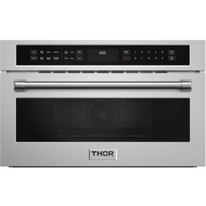 Thor Kitchen 30 Inch Built-In Air Fry Microwave Oven with Drop-Down Door
