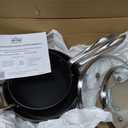 All-Clad Essentials Hard Anodized Nonstick Sauce Pan Set 4 Piece, 2.5, 4 Quart Oven Broiler Safe 500F Pots and Pans, Cookware Black